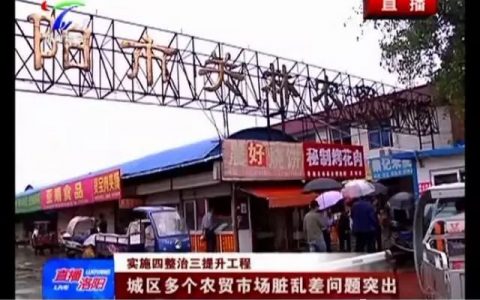 市暗访组：洛阳市关林农贸市场与周公农贸市场脏乱差问题突出