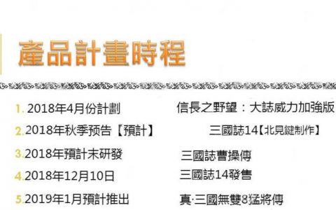三国志14》或将2018年发售 《三国志曹操传》也将复活？