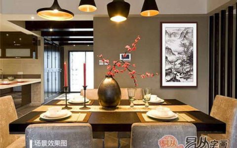 家里客厅挂什么字画好看？色彩这样搭配美爆了