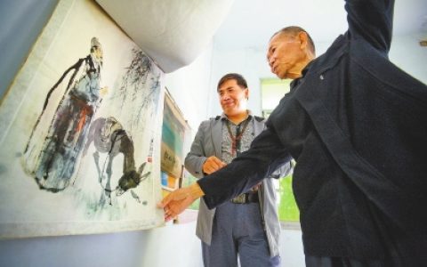 黄河岸边的农民画家村 “书画”一条致富路