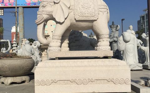 超大型的石雕大象惠安厂家是怎么制作的