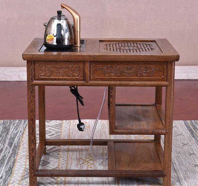 古红木实木功夫茶桌雕刻精致理想喝茶的家具